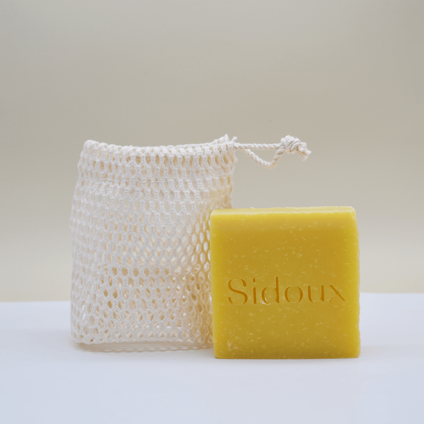 Filet sauve-savon français coton bio - Sidoux : Cosmétiques solides naturels, éco-responsables & éthiques