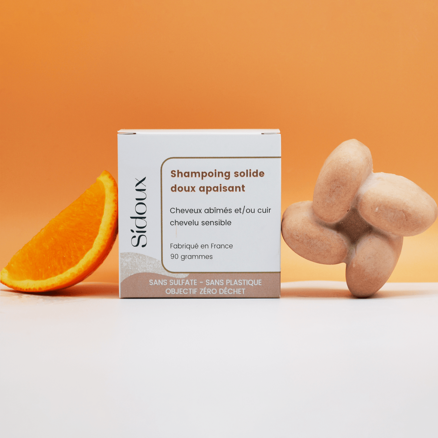 Shampoing doux apaisant - Sidoux : Cosmétiques solides naturels, éco-responsables & éthiques